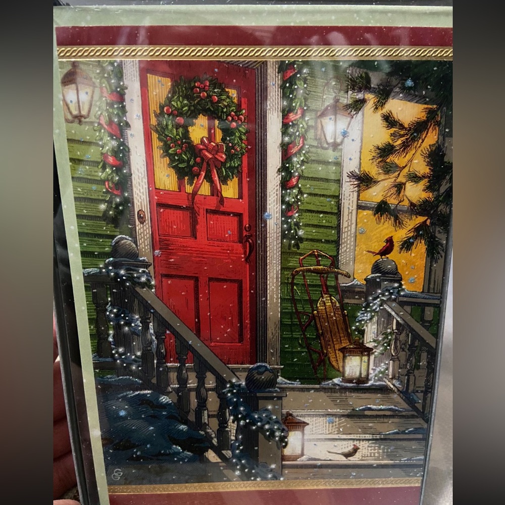 Hallmark Christmas holiday cards.